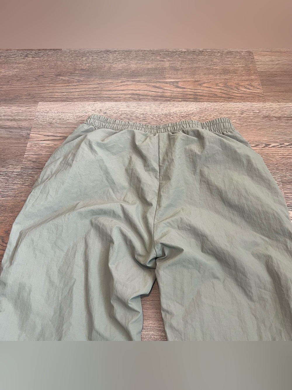 Wilo The Label Nylon Parachute Jogger Pants Olive Green Size Medium Sporty - Picture 6 of 10